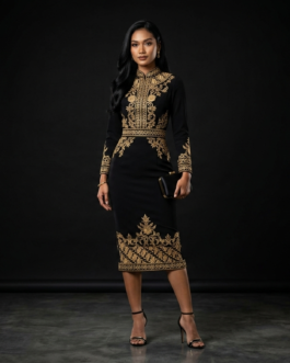 Dimara Baroque Midi Dress