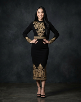 Dimara Royal Embroidery Dress